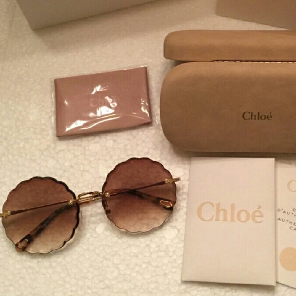 ISO Chloe scalloped sunglasses 53mm - Picture 3 of 3